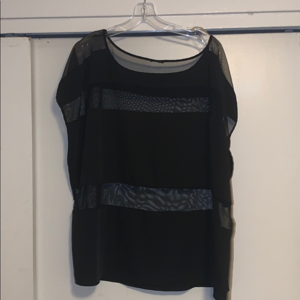 Black Sheer Top